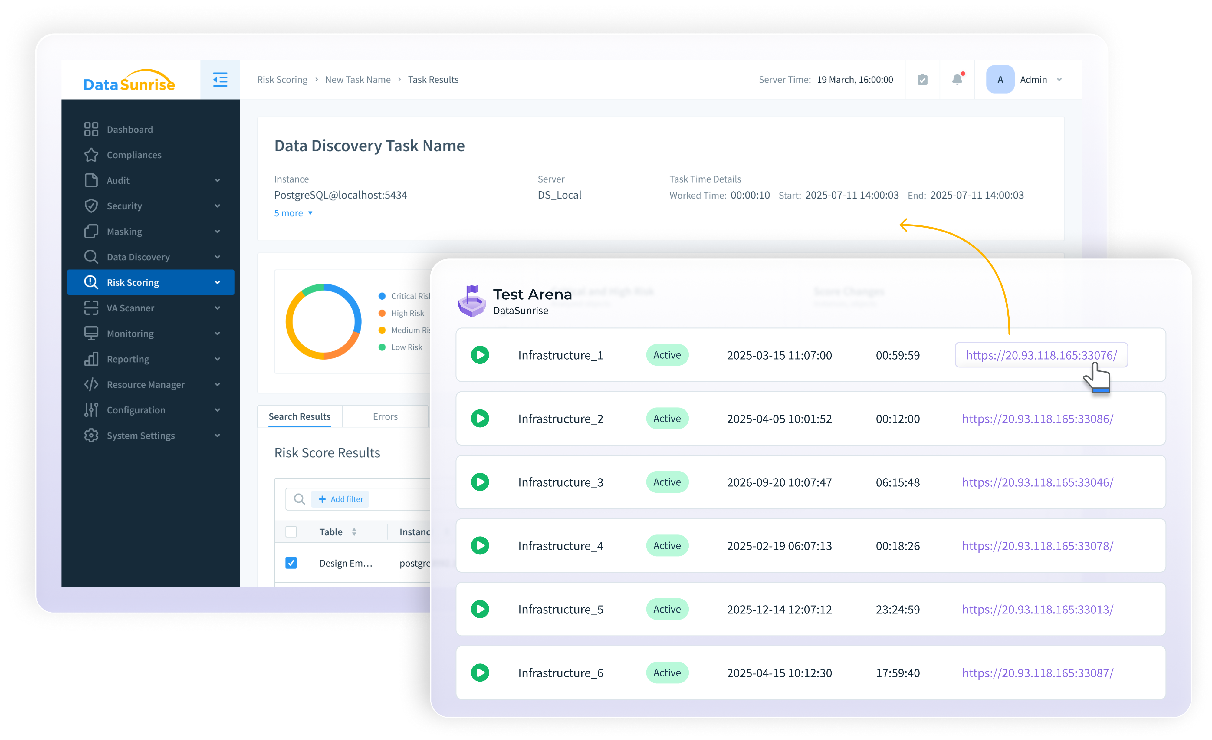 Test Arena Interface