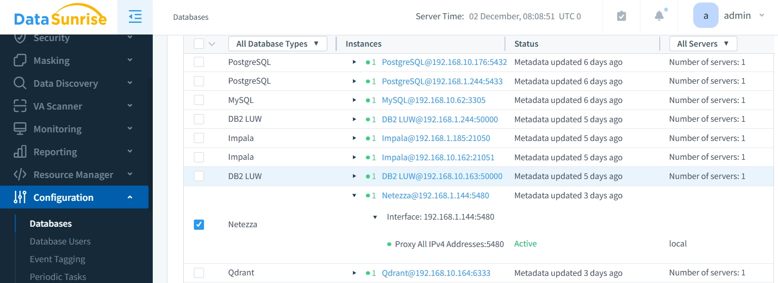 Cross-Platform Database Support in DataSunrise