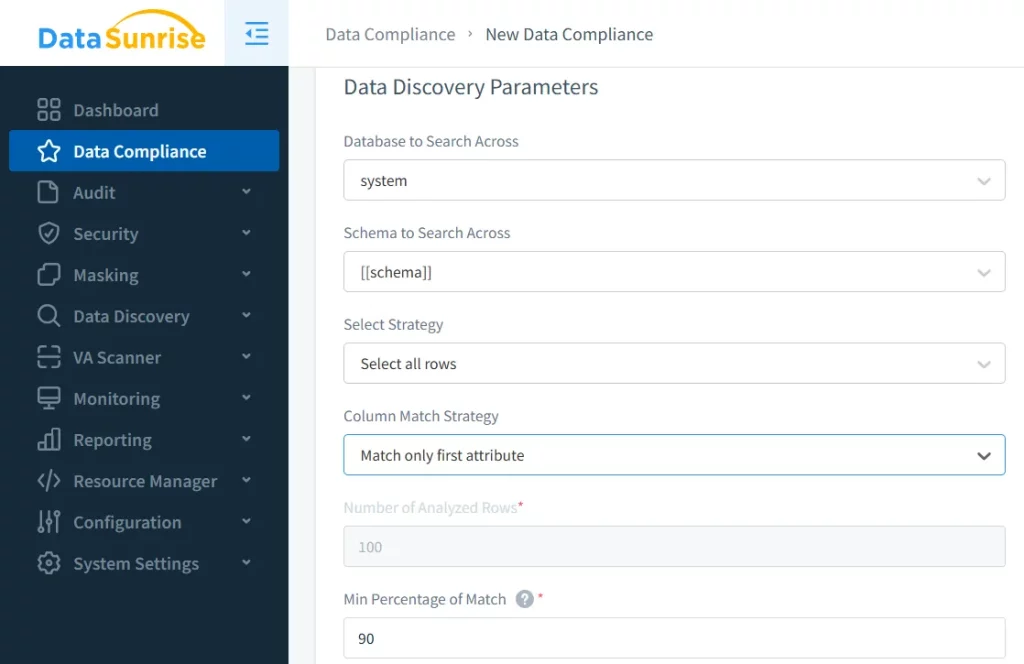 Then, specify Database Objects to be searched in