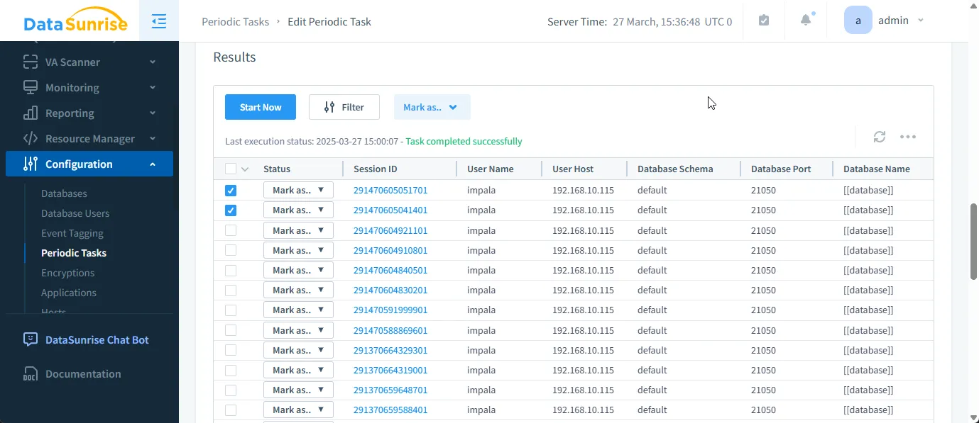 LLM, ML & NLP Data Compliance Tools for Apache Impala - Reviewing Suspicious Sessions in DataSunrise