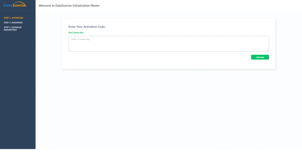 Testlizenzschlüssel für DataSunrise anfordern
