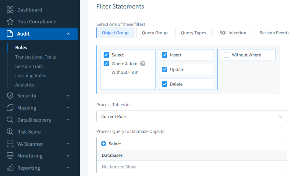 Monitor Google Cloud SQL Data Activity History with DataSunrise