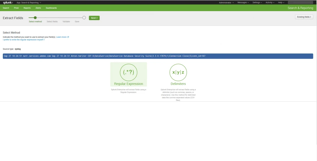 splunk-extract-method