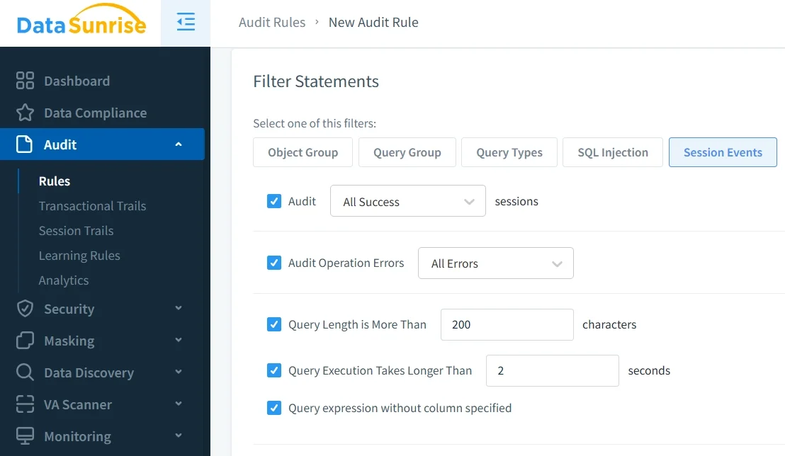 How to Audit IBM Informix - Screenshot showing the interface with no visible text or data