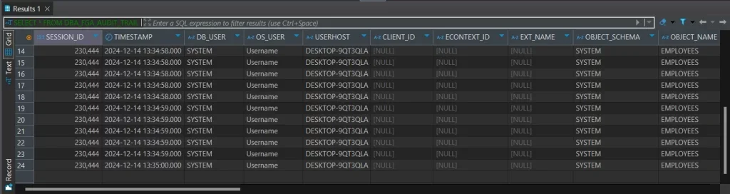 How to Manage Data Compliance for Oracle Database - Screenshot of DataSunrise UI displaying compliance management settings.