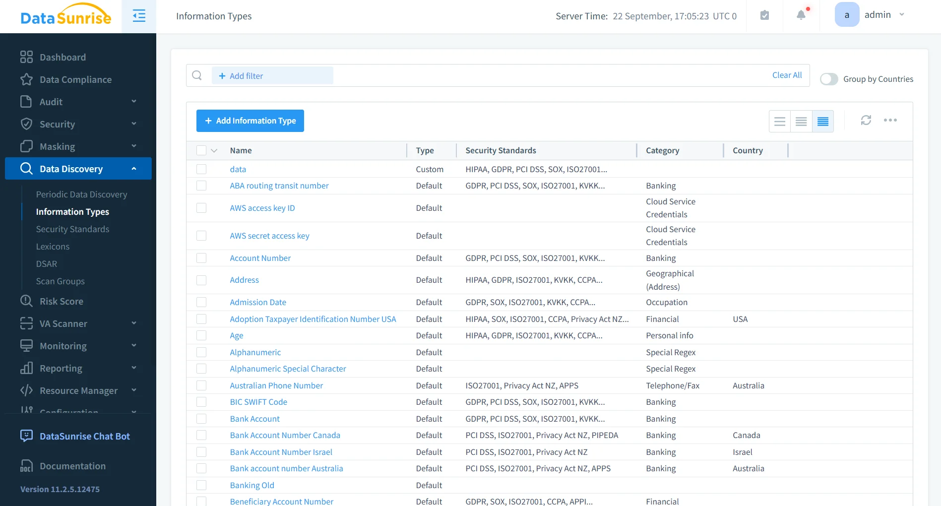 Effortless Data Compliance for Amazon Redshift - DataSunrise interface screenshot